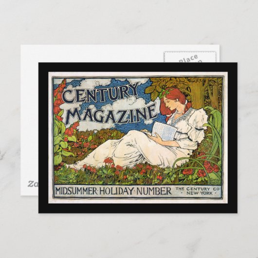 Century Magazine Midzomer Vakantiegetal Feestdagenkaart (Voorkant / Achterkant)