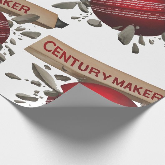 Century Maker Cricket Bat en Ball Sports Cadeaupapier