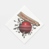 Century Maker Cricket Bat en Ball Sports Servet (Hoek)