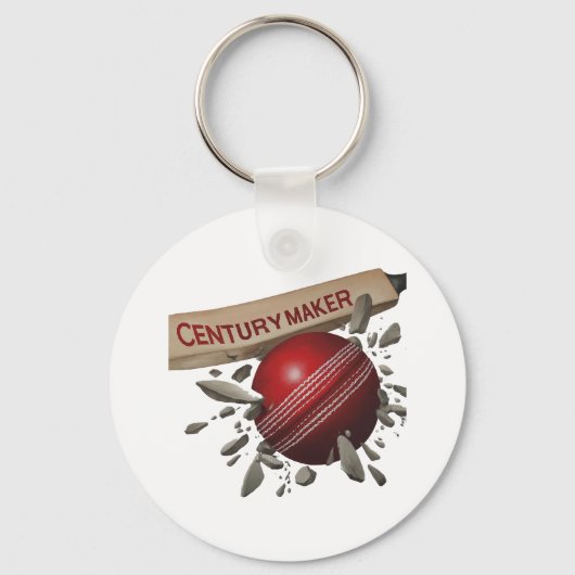 Century Maker Cricket Bat en Ball Sports Sleutelhanger (Achterkant)