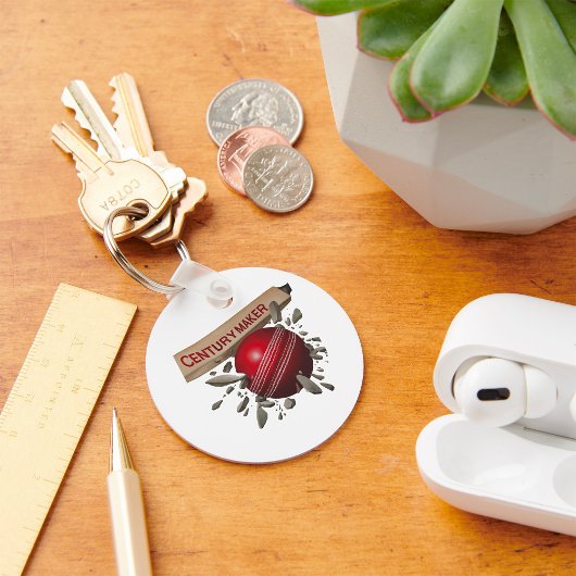 Century Maker Cricket Bat en Ball Sports Sleutelhanger