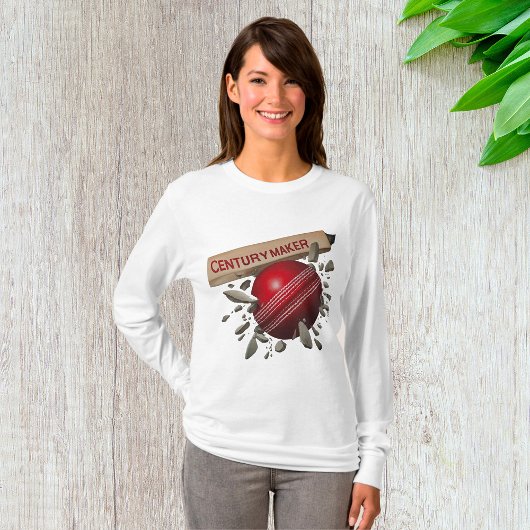 Century Maker Cricket Bat en Ball Sports T-shirt