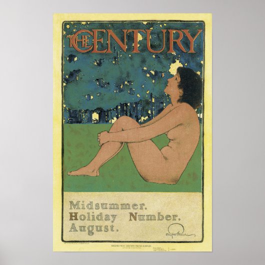 Century Midzomer Holiday August, Maxfield Parrish Poster (Voorkant)
