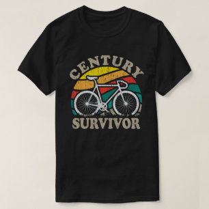 Century Survivor 100 Mile Fietsweg Fietsen T-shirt