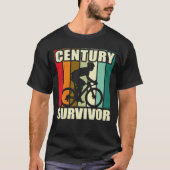 Century Survivor 100 Mile Fietsweg Fietsen T-shirt (Voorkant)