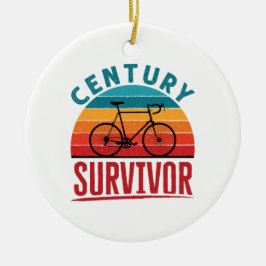 Century Survivor 100 Miles Club Keramisch Ornament