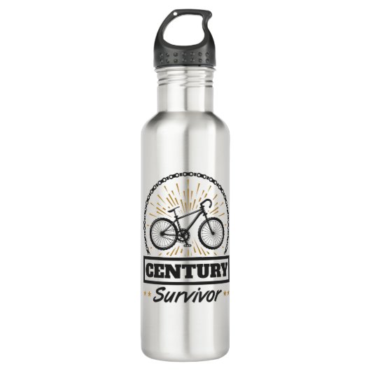 Century Survivor Cycling 100 miles fietserras Waterfles (Voorkant)