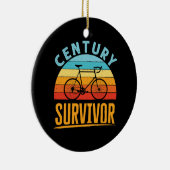 Century Survivor Fietsen Endurance Ride Keramisch Ornament (Rechts)