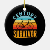 Century Survivor Fietsen Endurance Ride Keramisch Ornament (Achterkant)