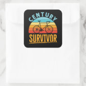 Century Survivor Fietsen Endurance Ride Vierkante Sticker (Tas)