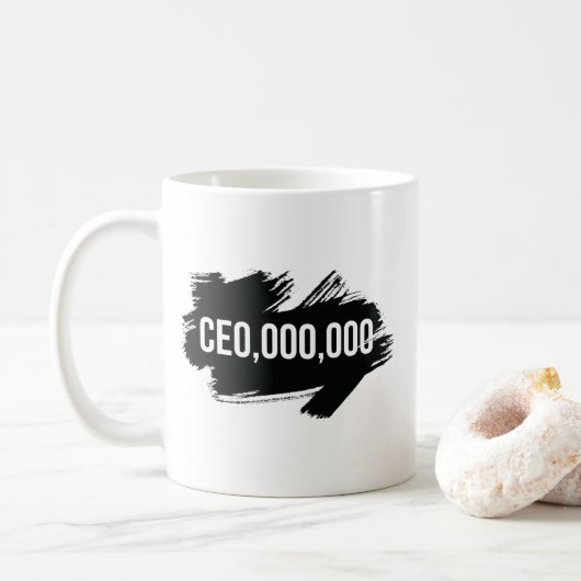 CEO,000,000 ondernemer Koffiemok (Met donut)