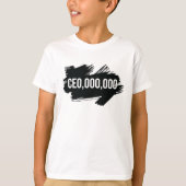 CEO,000,000 ondernemer T-shirt (Voorkant)