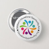 CEO Act Round Button met Heart Font (Voorkant /achterkant)