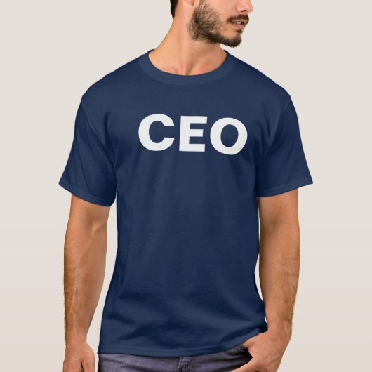 CEO: algemeen directeur T-shirt (Voorkant)