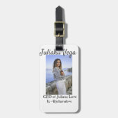 CEO bedrijfseigenaar meisje baas Instagram handvat Bagagelabel (Voorkant verticaal)