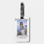 CEO bedrijfseigenaar meisje baas Instagram handvat Bagagelabel (Achterkant verticaal)