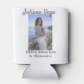 CEO bedrijfseigenaar meisje baas Instagram handvat Blikjeskoeler (Achterkant)