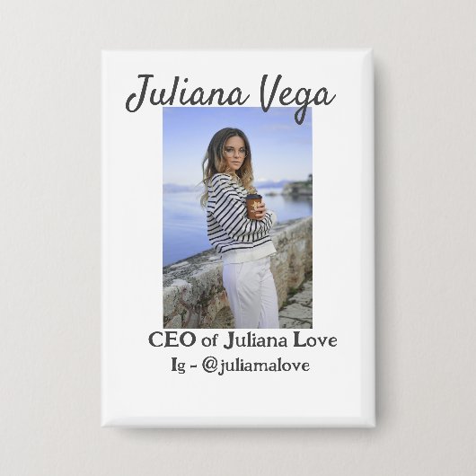 CEO bedrijfseigenaar meisje baas Instagram handvat Button (Voorkant)