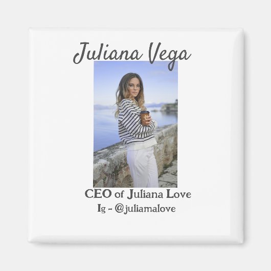 CEO bedrijfseigenaar meisje baas Instagram handvat Magneet (Voorkant)