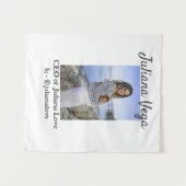 CEO bedrijfseigenaar meisje baas Instagram handvat Wandkleed (Voorkant (horizontaal))