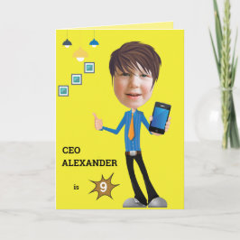 CEO Business BOY Foto Sensational FUN BirthdaY Kaart