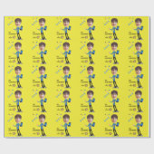 CEO Business BOY Photo Sensational FUN Birthday Cadeaupapier (Vlak)