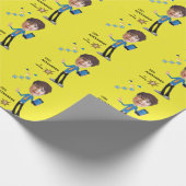 CEO Business BOY Photo Sensational FUN Birthday Cadeaupapier (Hoek)