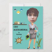 CEO BusinessWOMAN Foto Sensational FUN Birthday Kaart (Voorkant)