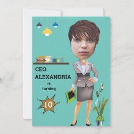 CEO BusinessWOMAN Foto Sensational FUN Birthday Kaart