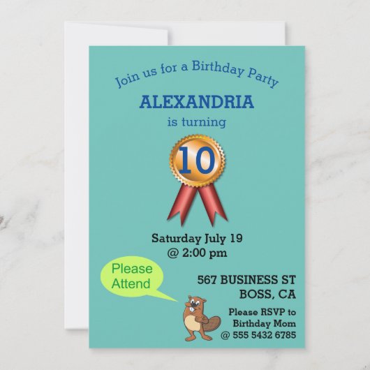 CEO BusinessWOMAN Foto Sensational FUN Birthday Kaart (Achterkant)