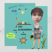 CEO BusinessWOMAN Foto Sensational FUN Birthday Kaart (Voorkant / Achterkant)