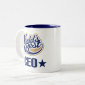 CEO-cadeautjes (beste werelden) Tweekleurige Koffiemok (Voorkant links)