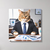 CEO Cat Canvas Afdruk (Voorkant)