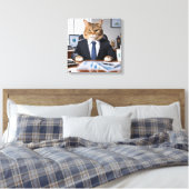 CEO Cat Canvas Afdruk (Insitu (Slaapkamer))