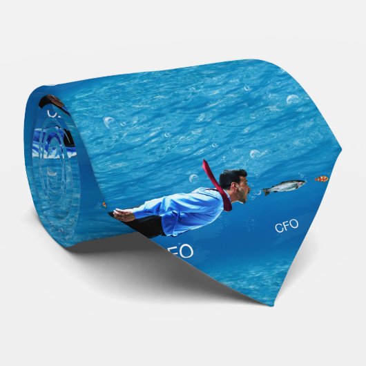 CEO CFO C ya later kantoorhumor stropdas (Opgerold)