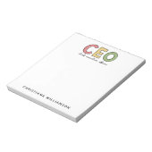 CEO Chief Executive Officer Boss Gift Notitieblok (Linkerzijde)