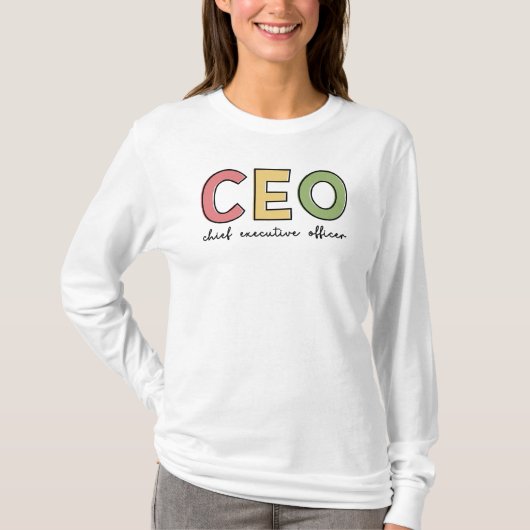 CEO Chief Executive Officer Boss Gift T-shirt (Voorkant)
