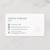 CEO Chief Executive Officer Luxury Black Visitekaartje (Achterkant)