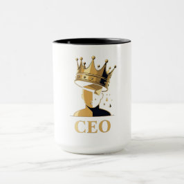 CEO Crown Graphic T-Shirt – Minimalist V2 Mok
