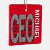 CEO Extraordinaire CUSTOM Keramisch Ornament (Rechts)