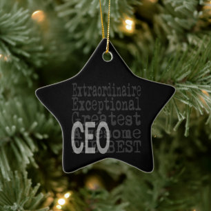 CEO Extraordinaire Keramisch Ornament