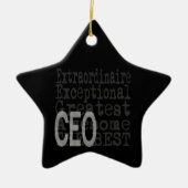 CEO Extraordinaire Keramisch Ornament (Voorkant)