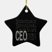 CEO Extraordinaire Keramisch Ornament (Achterkant)