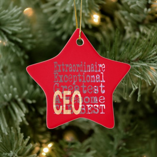 CEO Extraordinaire Keramisch Ornament (Boom)