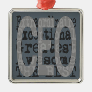 CEO Extraordinaire Metalen Ornament