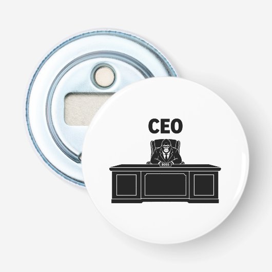 CEO Gorilla Button Flesopener (Voorkant)
