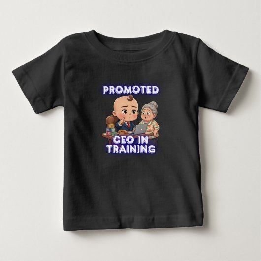 CEO-in-opleiding Baby T-shirt – Grappig Geschenk v (Voorkant)