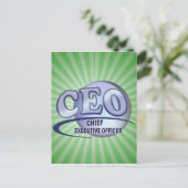 CEO LOGO BLUE CHIEF EXECUTIVE OFFICIER BRIEFKAART (Staand voorkant)