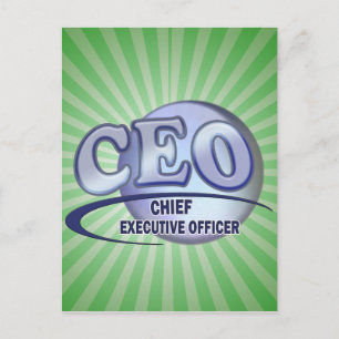 CEO LOGO BLUE CHIEF EXECUTIVE OFFICIER BRIEFKAART