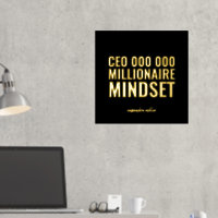 CEO Millionaire Mindset Motivatie Quote Folie Pr